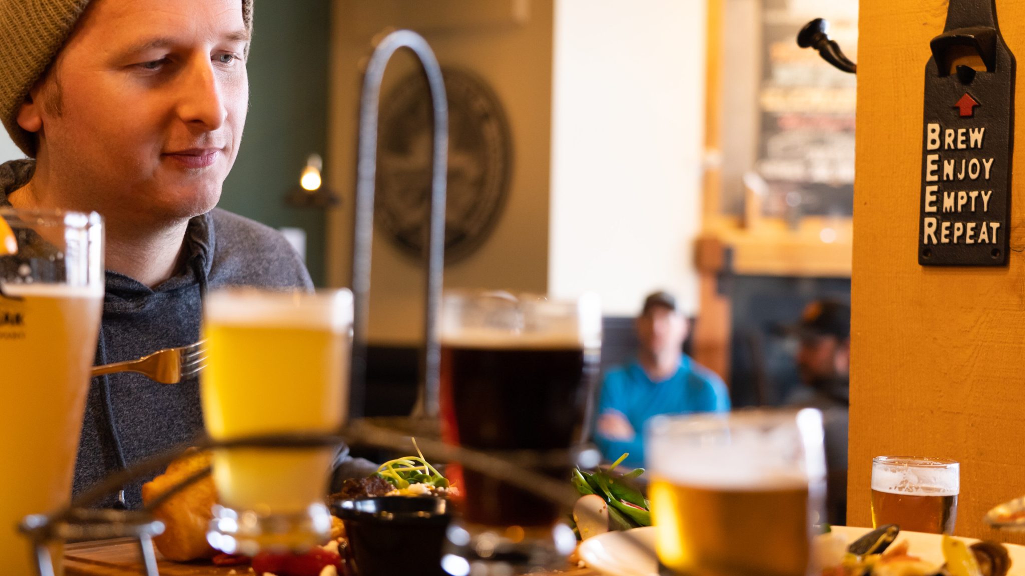 Two people dining at The Heid Out Restaurant